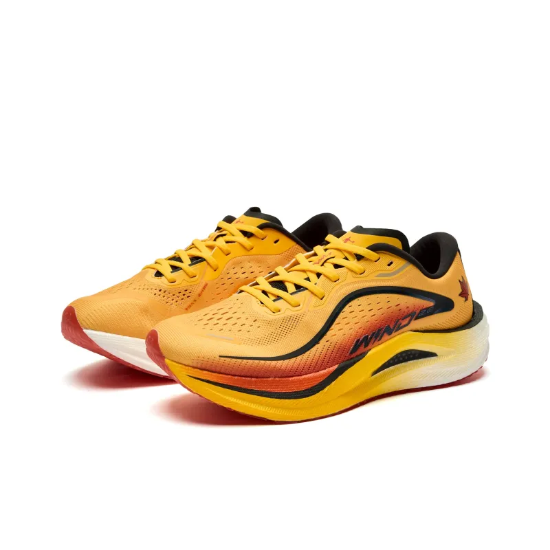 QIAODAN Strong Winds 2.0 Cushioning Anti-Slip And Wear-Resistant Rebound Low-Top Running Shoes Men's Yellow Orange-2