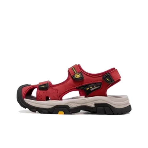 CAMEL Beach Sandals Women's Red