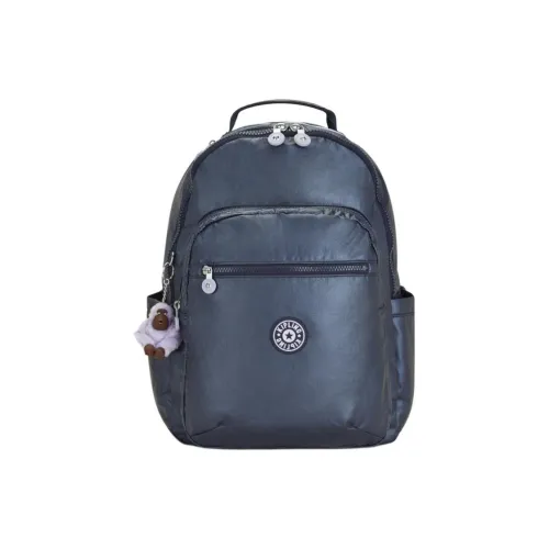 Kipling Polyamide Backpack Large Size Women's Blue