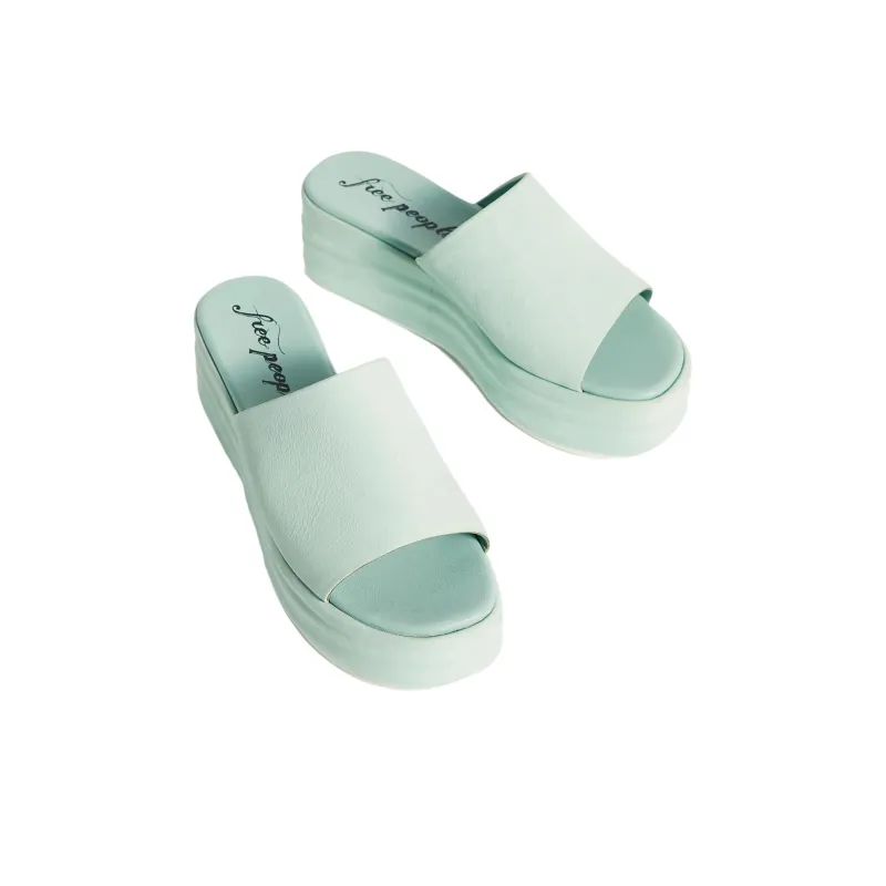 FREE PEOPLE Slide Slippers 7cm Women's Mint Green-2