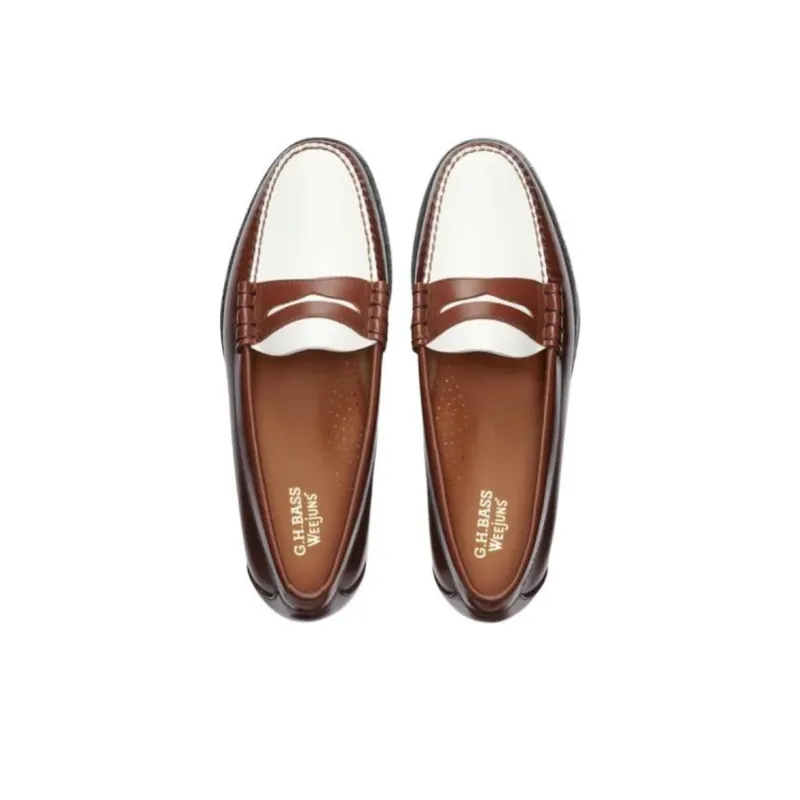 G.H. Bass & Co. Larson Loafers Men's Brown White-3