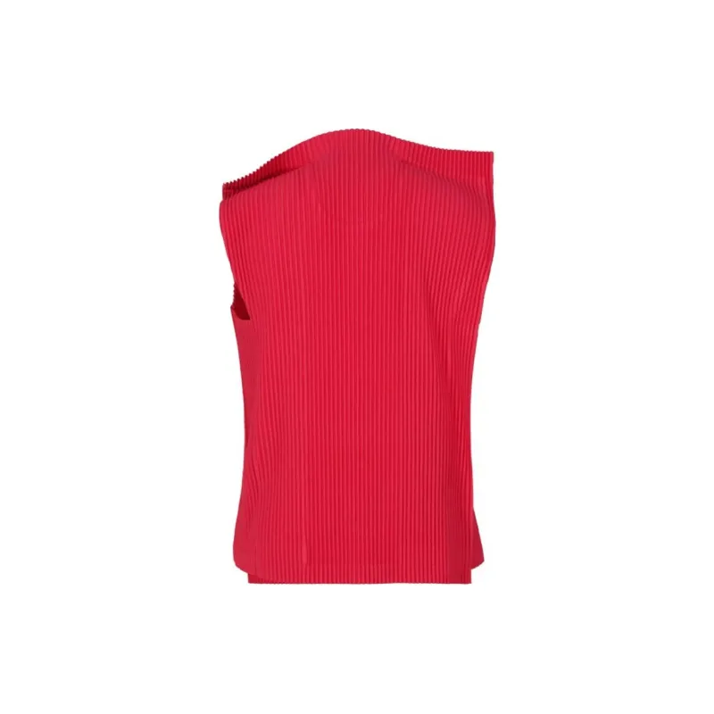 Homme Plissé Issey Miyake T-Shirt Men's Cherry Red-2