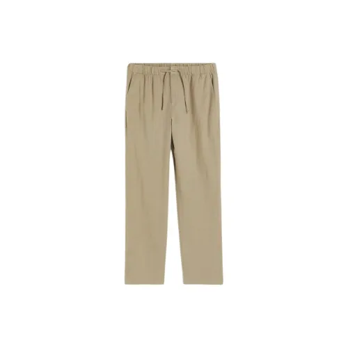 H&M Casual Pants Men Light Khaki Green