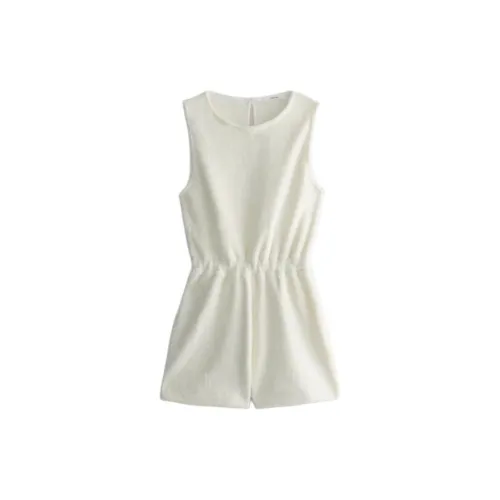 ZARA Jumpsuits Women's Frosted White