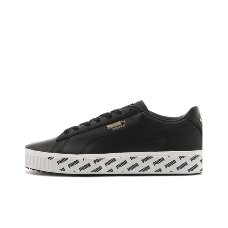 PUMA Breaker Retro Low Top Casual Skate Shoes Unisex Black-0