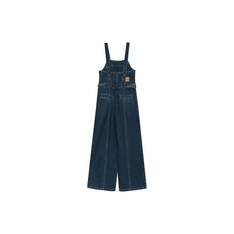 THE SEA LIFE Overalls Women's Denim Blue-1
