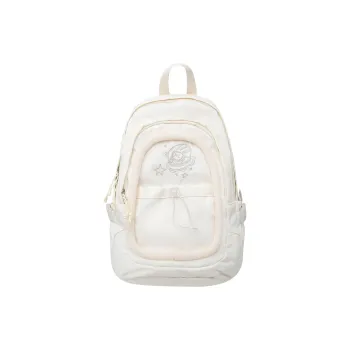 Alcohol Dragon Nylon Backpack Regular Women's White/Pink/Green/Purple