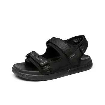 OCEANIA ROO Large Australian Kangaroo Beach Sandals Men's Black