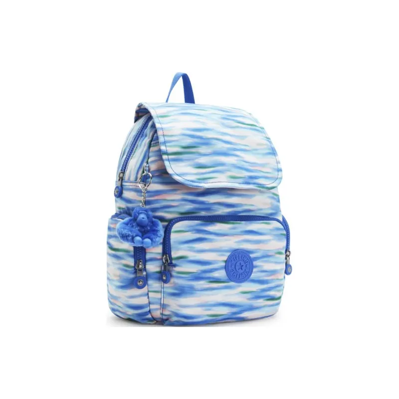 Kipling Recycled Polyester Backpack Small Size Unisex Light Blue-1