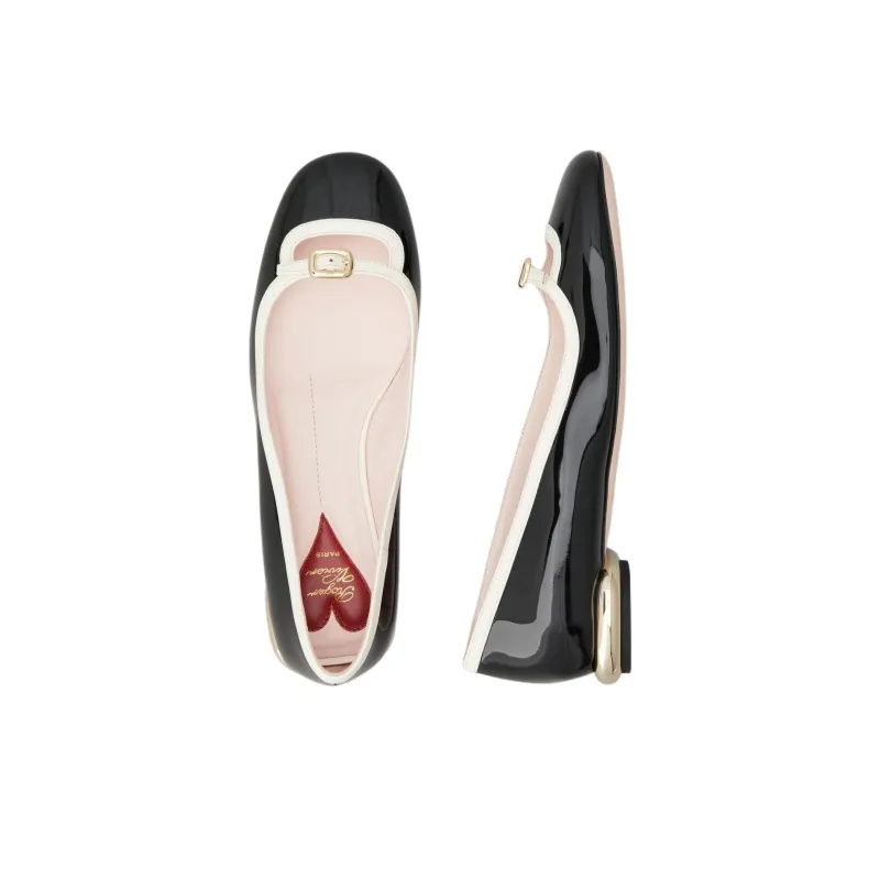 Roger Vivier Buckled Round Toe Slip On Flat Shoes Women's-4