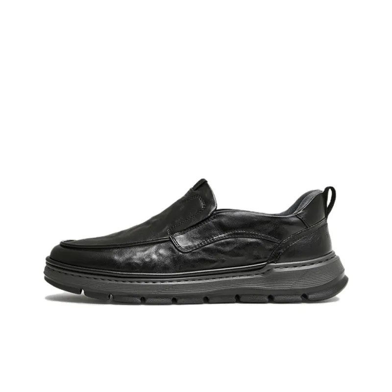 Tata Abrasion Resistant Low Top Casual Shoes Men's Black-0