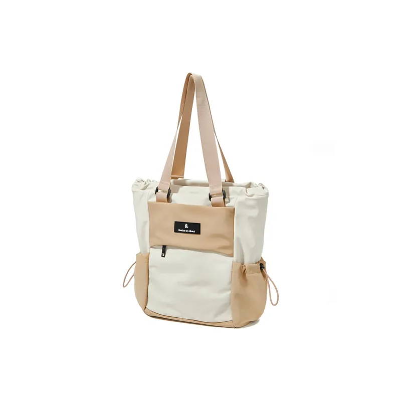 LIVEBOX EN DIRECT Nylon Portable Double Shoulder Backpack Regular Women's Khaki/Black Gray-2
