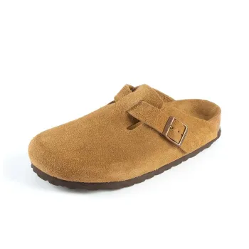 Boku Wrap toe Slippers Unisex Brown
