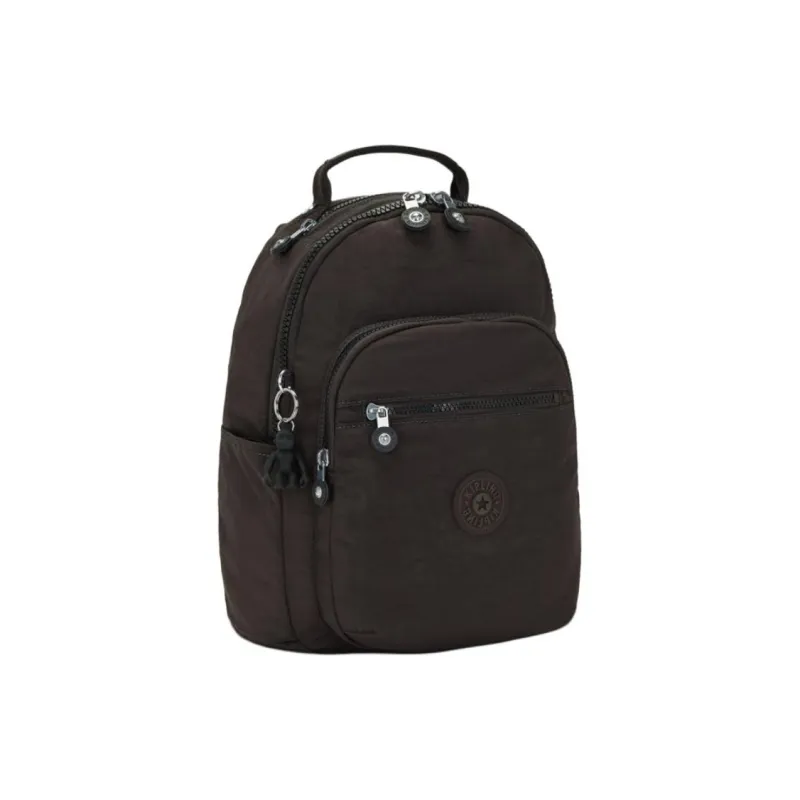 Kipling Recycled Polyamide Backpack Small Size Women's Brown-2