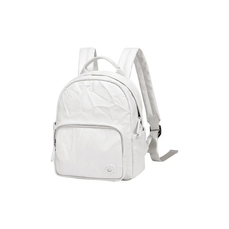 GOLF Synthetic Leather Backpack Regular Women's White/Black-0