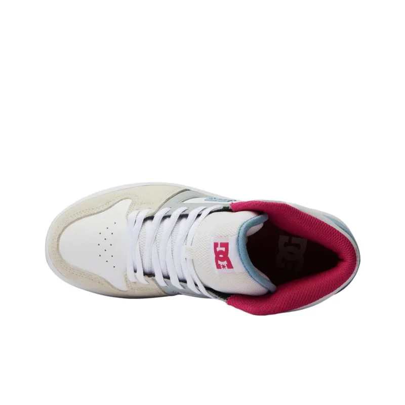 DC Shoes Coverage High Top Skateboard Shoes Women's Blue Pink-4