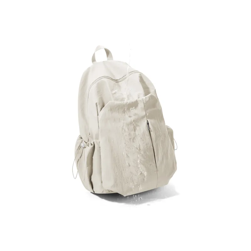 QING QI ZHE Washed Fabric Backpack Regular Unisex Multicolor-18