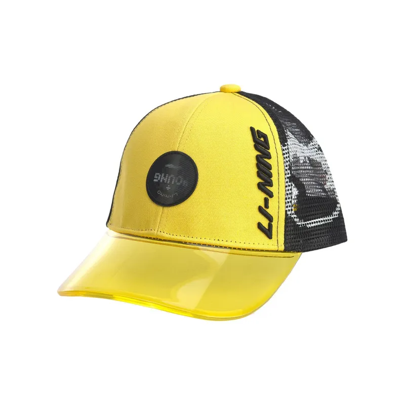 LiNing Cotton Polyester Baseball Caps Kids' Yellow-0