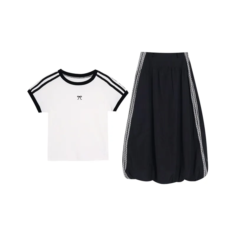 KUNZHUDAXIANG Fashion Skirt Set Women's-0