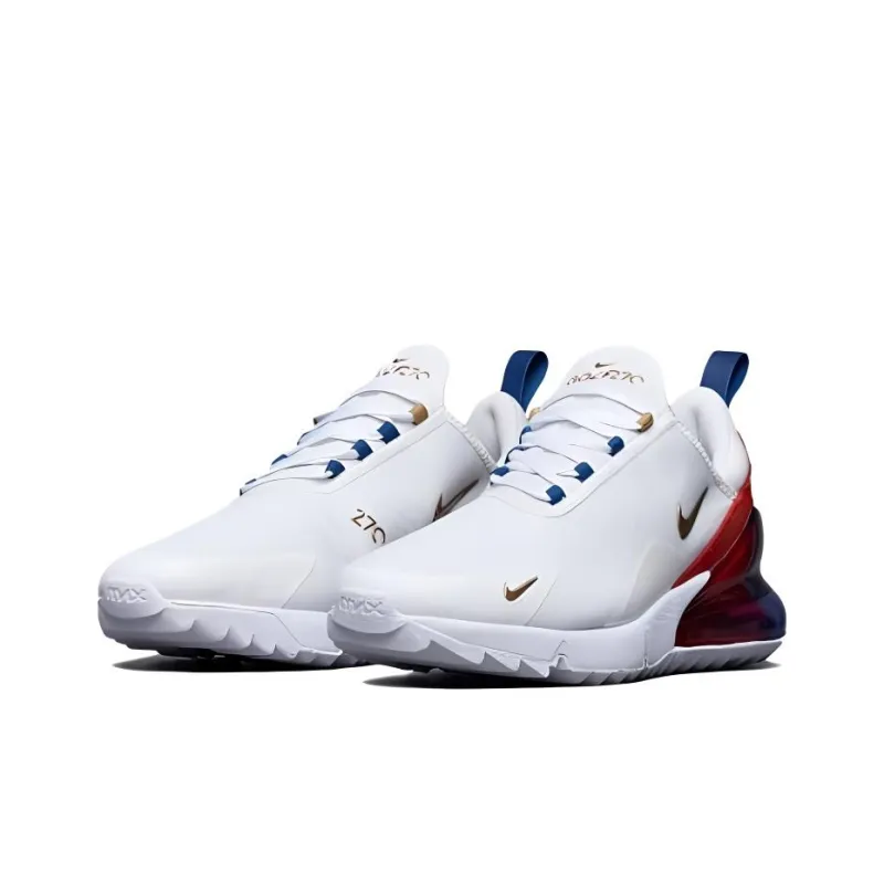 Nike Air Max 270 Wear resistant And Lightweight Low Top Casual Shoes Unisex White-2