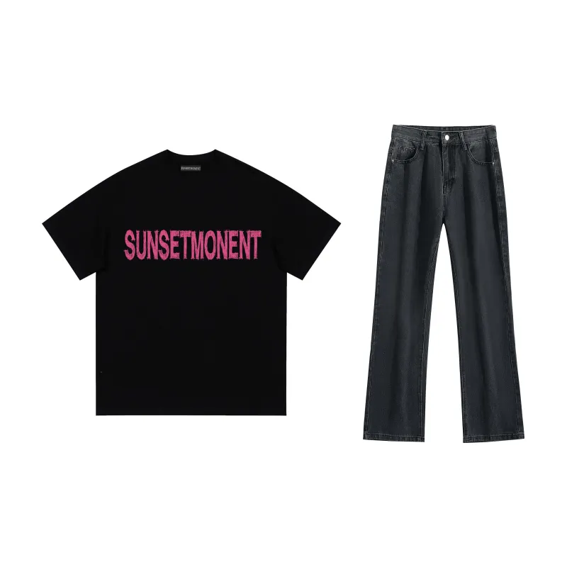 SUNSETMONENT Casual Sportswear Unisex-1