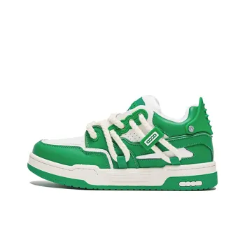 GOODBRAND Height Increasing Slip Resistant Mid Top Skateboard Shoes Unisex Zakka Green