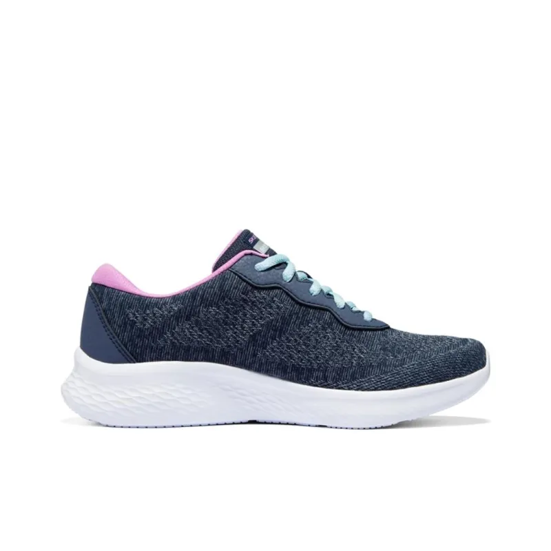 Skechers Skech Lite Pro Abrasion Resistant Breathable Low Top Casual Shoes Women's Blue Pink-1