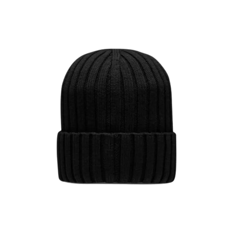 Moncler Wool Beanies Unisex Black-1