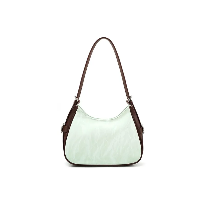 Vigno Synthetic Leather Tote Bag Shoulder Bag Women's Pink/Apricot/Green-14