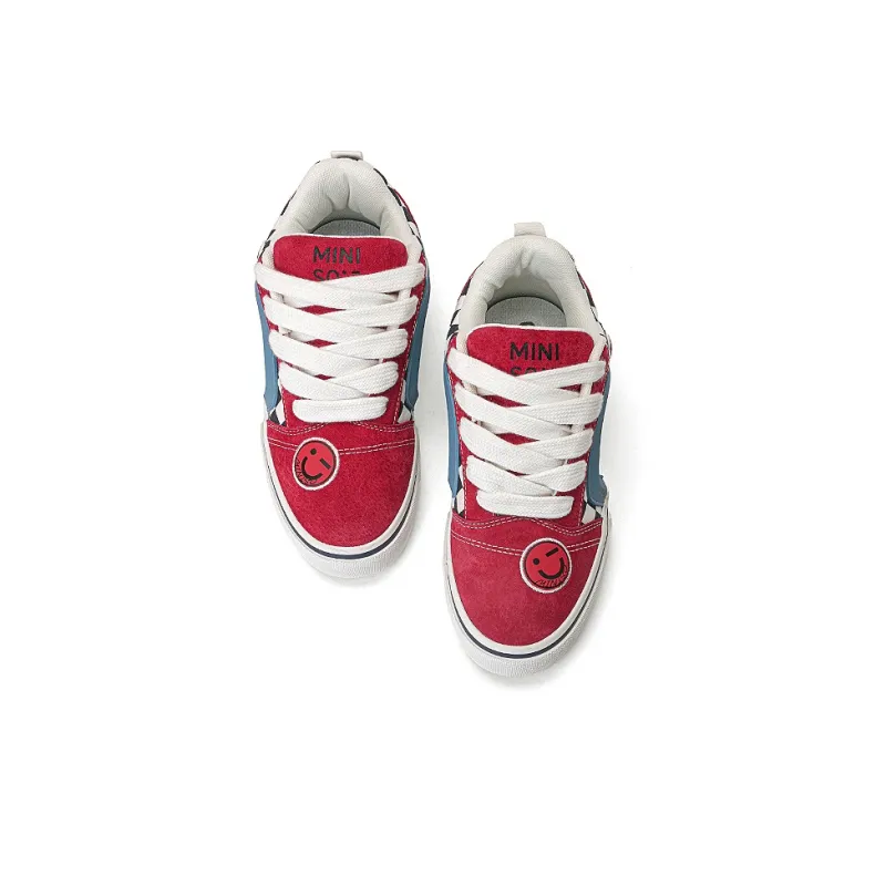 MINISO Skateboard Shoes Unisex Classic Red Blue-4