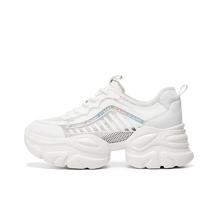 ST&SAT Wear-Resistant Slip-Resistant Low-Top Chunky Sneakers Women's-0