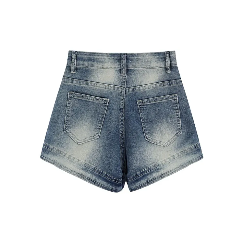 DGMZ Denim Shorts Women's Blue-1