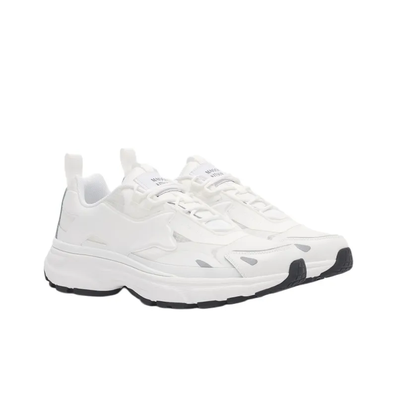 Maison Kitsune Sora Runners Low Top Casual Shoes Men's White-2
