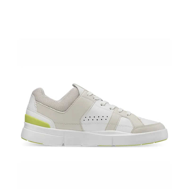 On THE ROGER Skateboard Shoes Women's Low Top Soft Sand/LemOn-1