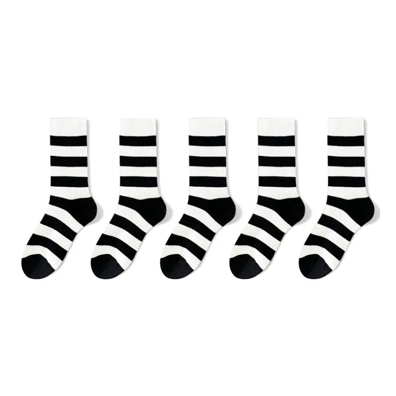 MIIOW Mid-Calf Socks Women's 5 Pack-5