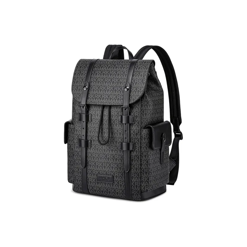 FAIRWHALE PVC Backpack Men's Graphite Gray/Dusty Blue/Withered Yellow Brown-1