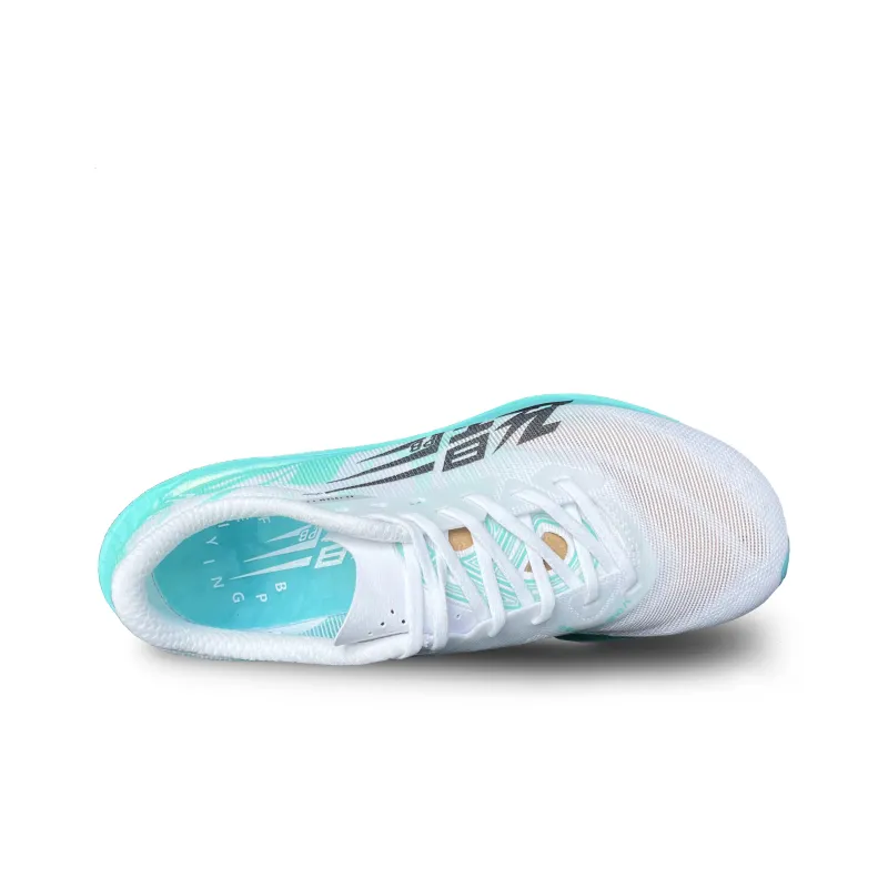 QIAODAN Flying Shadow PB4.0 Running Shoes Men Low Top Mars Green/Jordan White-3