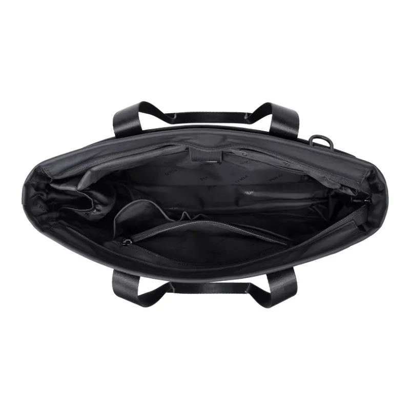 POLO Fabric Briefcase Large Size Men's Black-2