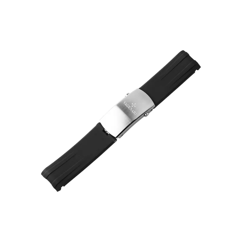VAGENARI Fluoroelastomer Strap Compatible With OMEGA Seamaster Planet Ocean 300M Steel Band Model Watch Band Unisex-7