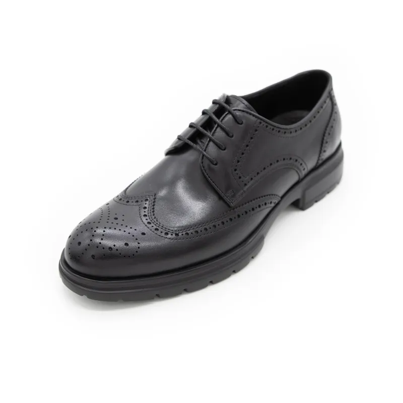Satchi Dress Shoes With Brogue Platform Leather Men's Black-1