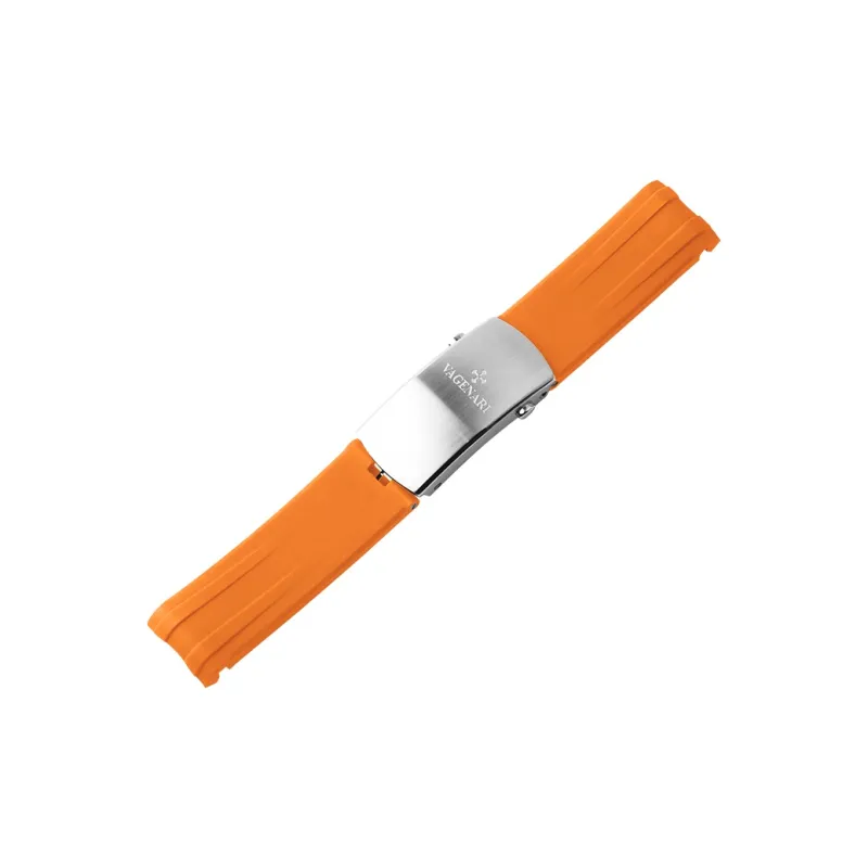 VAGENARI Fluoroelastomer Strap Compatible With OMEGA Seamaster Planet Ocean 300M Steel Band Model Watch Band Unisex-11