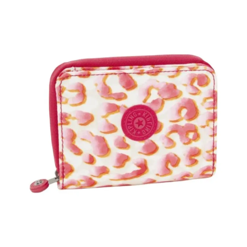 Kipling Recycled Polyester Wallet Medium Size Women's Orange Pink-1