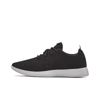 Allbirds Wool Runner Slip-Resistant Low-Top Sports Casual Shoes Women's Premium Black