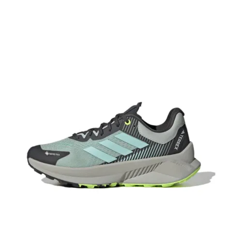 Adidas Terrex Soulstride Flow Gore Tex Wonder Silver Semi Flash Aqua Lucid Lemon Women's