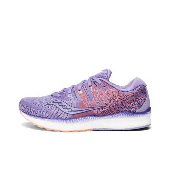 Saucony Liberty ISO 2 Cushioning Lightweight Slip-Resistant Support Low-Top Running Shoes Women's Light Orchid Purple