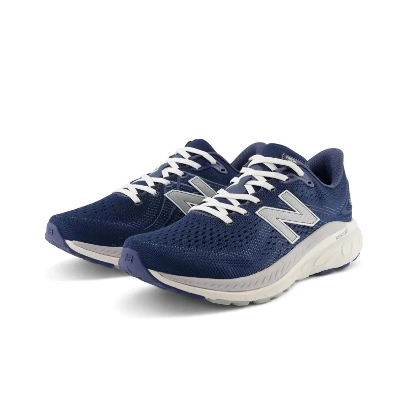 New Balance NB 860 Anti Slip Wear Resistant Low Top Running Shoes Men's Dark Blue White-2
