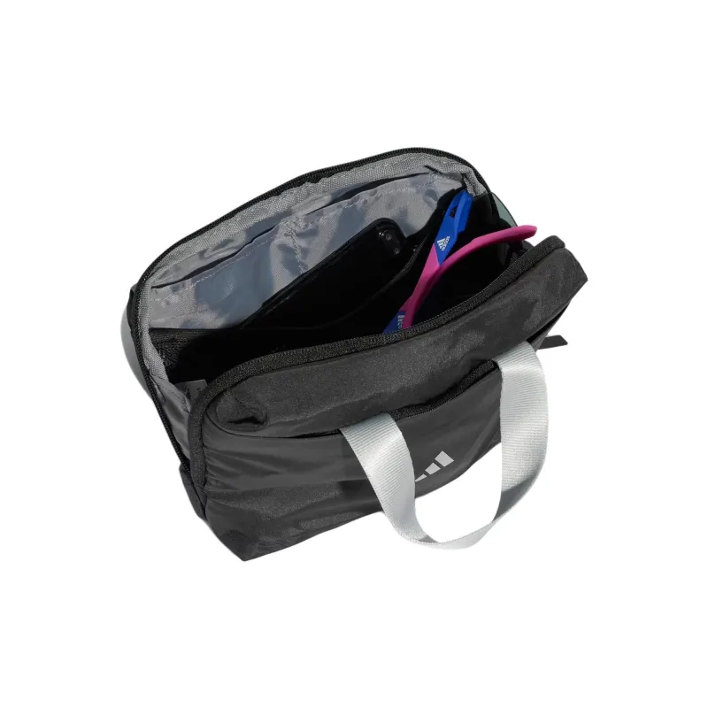 Adidas Recycled Nylon Shoulder Bag, Crossbody Bag, Handbag Regular Unisex Carbon Gray & Black-2