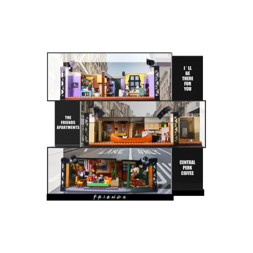 LIGHT YOUR BRICKS 10292/21319 Friends Apartment Display Case By LEGO Model Accessories