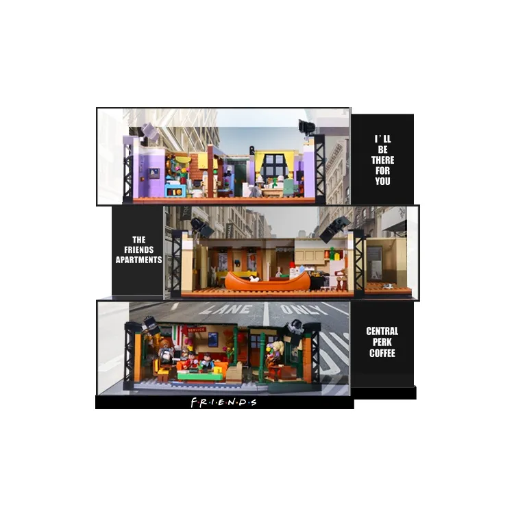 LIGHT YOUR BRICKS 10292/21319 Friends Apartment Display Case By LEGO Model Accessories-0