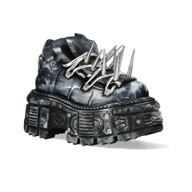 NEW ROCK Casual Shoes Unisex Black-2